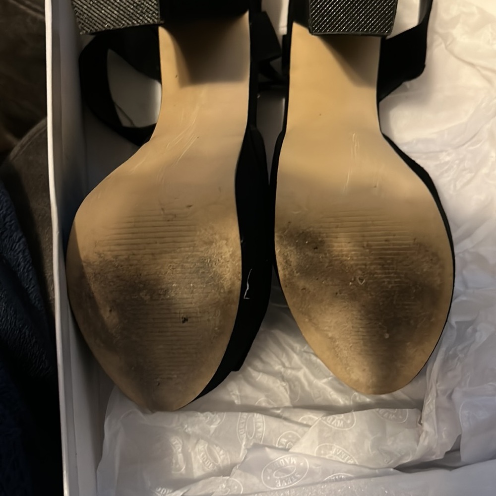 Steve Madden Jillyy Black Sued - Picture 3 of 3